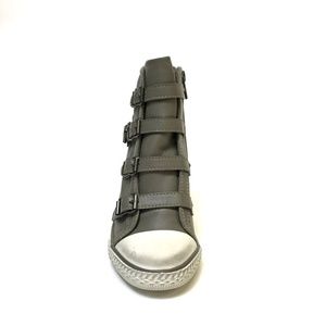 Ash Thelma Stone Leather Wedge Shoes NIB
